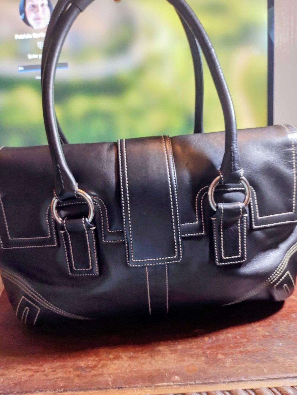 Vintage Y2K Coach SOHO Big Buckle Black Leather Flap Shoulder Bag - Picture 6 of 8